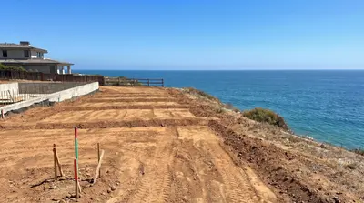BEFORE - Untouched backyard, Malibu