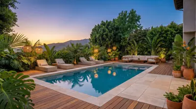 Completed custom pool in Hidden Hills