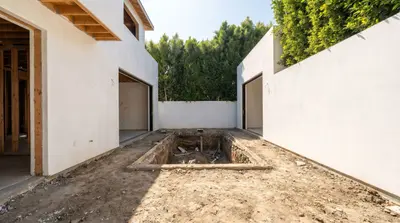 BEFORE - Backyard, Studio City new build